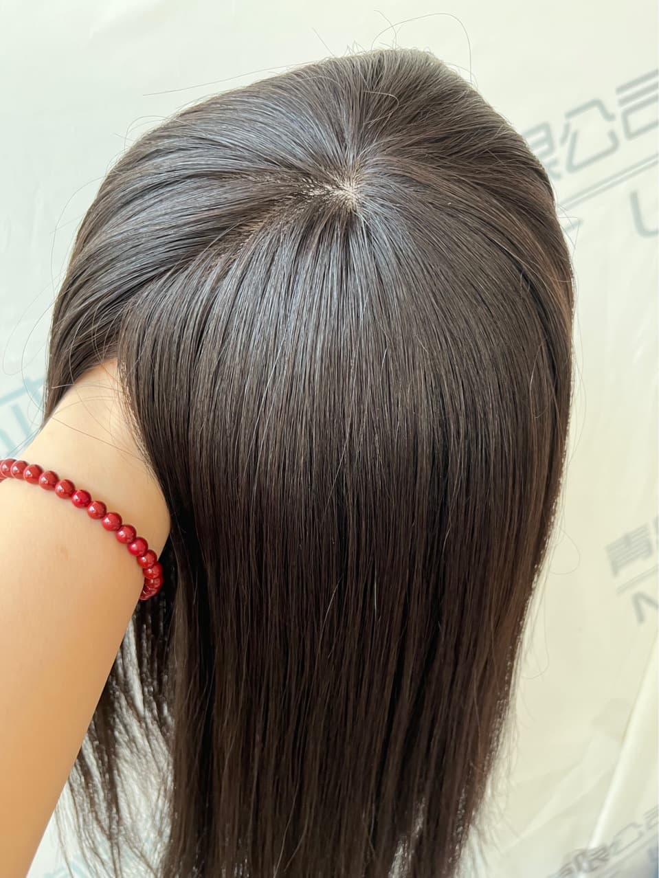 Swiss net-entregue feminino pedaço de cabelo trançado cabelo real totalmente tecido à mão peruca de couro cabeludo simulado pode ser permanente e tingido - imagem 5