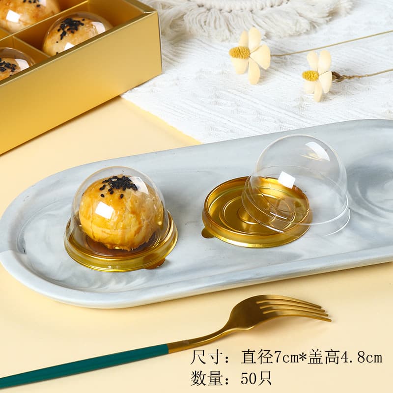 Bandeja de mooncake quadrada de alta qualidade com base de bolo lunar de qualidade alimentar em ouro branco e gema de ovo bandeja de bolha de pastelaria - imagem 20