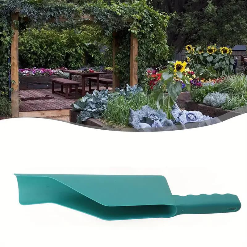 Pá para ferramentas de jardinagem, colher de plástico para limpeza de folhas de jardim, grande capacidade, pá para calha de telhado, suprimentos de jardinagem - imagem 3