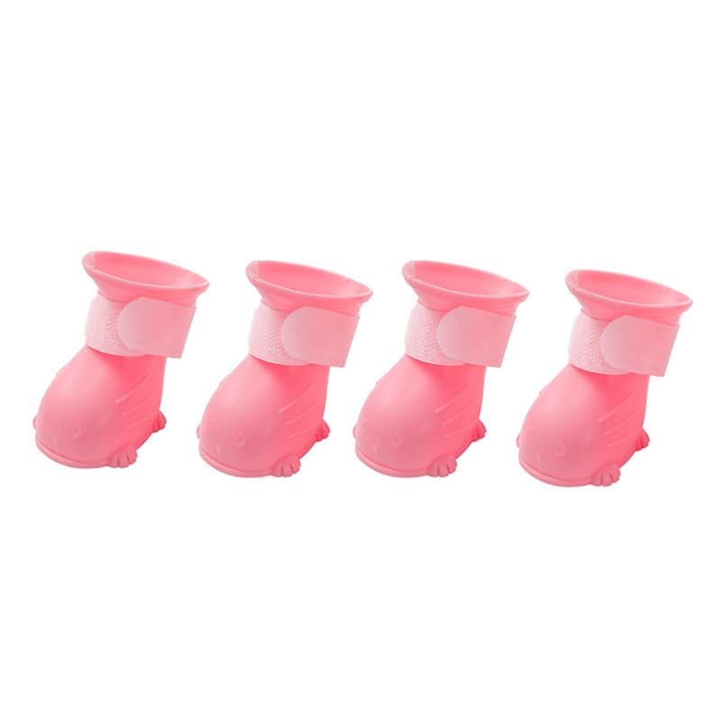 Sapatos para cães impermeáveis, antiderrapantes e resistentes ao desgaste, botas de chuva para cães ao ar livre, corte de unhas para animais de estimação, anti-arranhões, sapatos para gatos por atacado - imagem 6