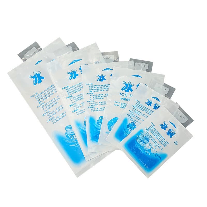 Bolsa de gelo descartável, autovedante e espessa, cheia de água, para manter fresco, gel refrigerado para transporte expresso, bolsa de gelo de compressa fria reutilizável - imagem 6