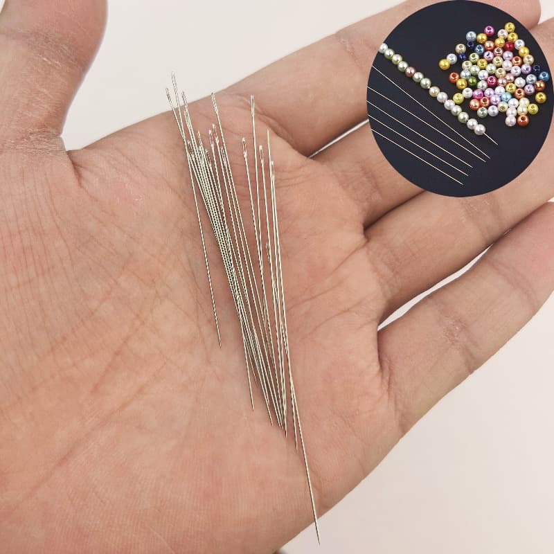Miçangas, agulha de miçangas feitas à mão, pulseira de nogueira, DIY - imagem 1