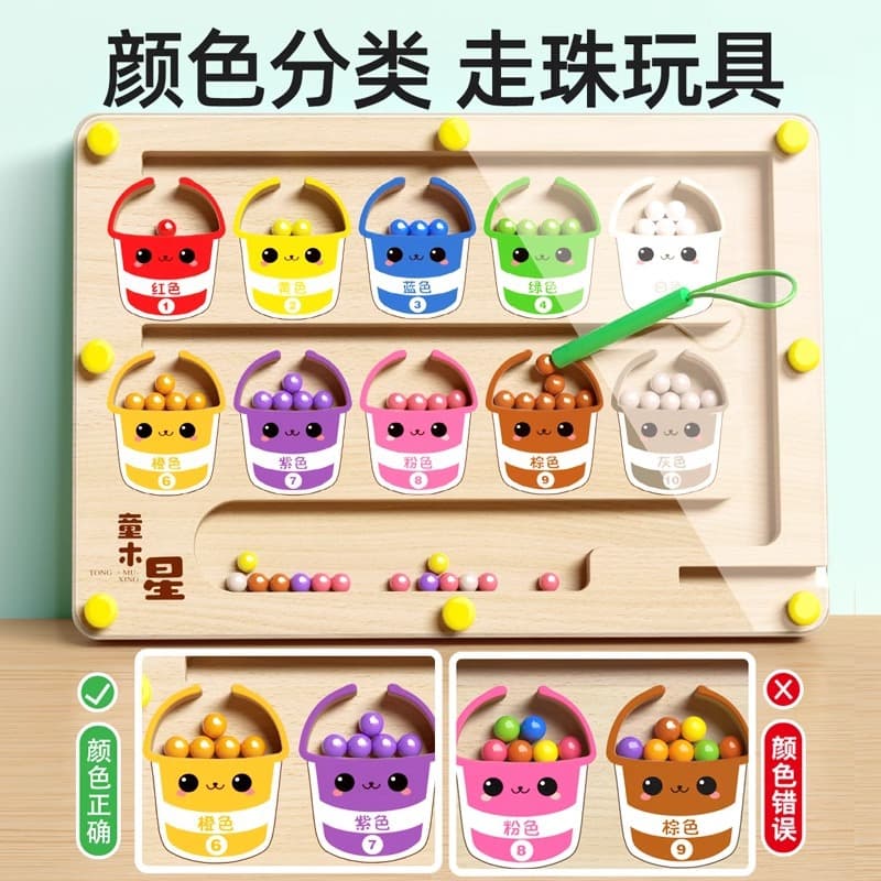 Labirinto de rollerball digital magnético, brinquedo intelectual lógico para treinamento, 3-6 anos, concentração, pensamento lógico - imagem 5