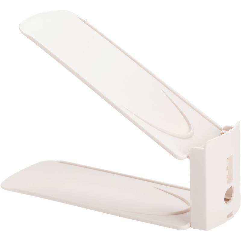 Rack de armazenamento de sapato, artefato de armazenamento, economia de espaço, suporte de sapato ajustável de camada dupla, organizador de partição em camadas, rack de armazenamento de sapato - imagem 6