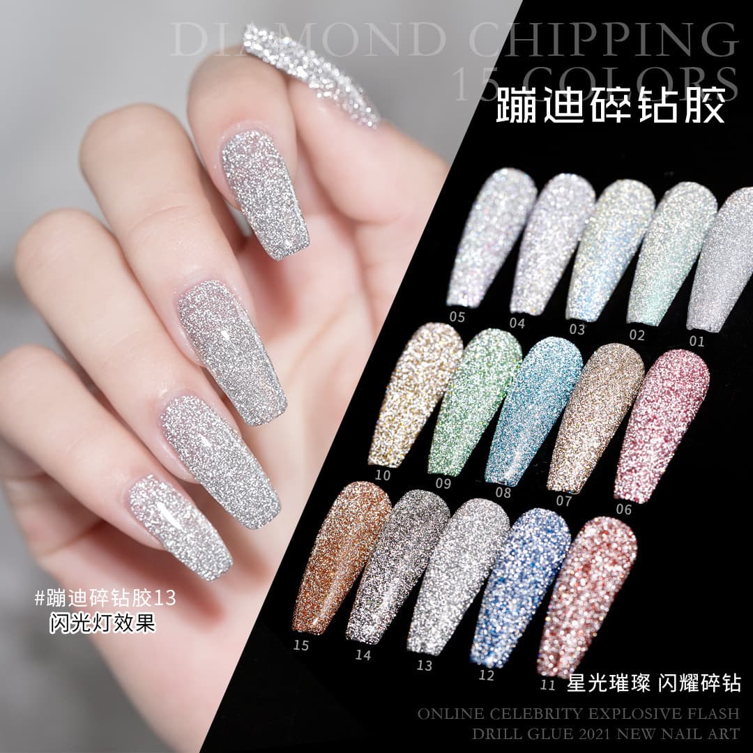 Esmalte Demi-season, conjunto, lantejoulas para manicure, efeito de longo prazo - imagem 4