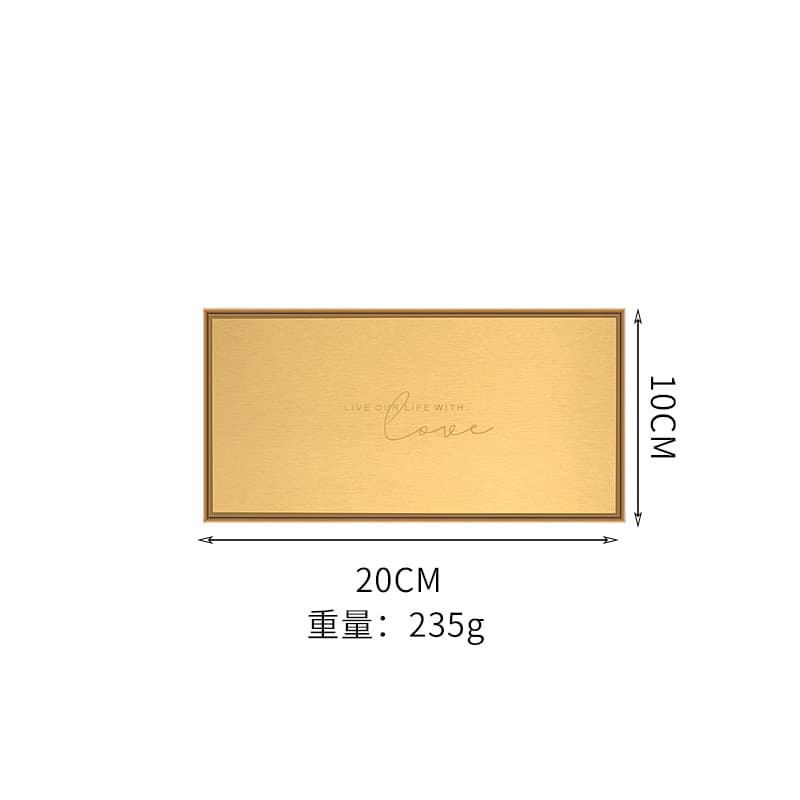 Nordic casa poligonal desktop combinação bandeja de armazenamento placa de frutas metal geométrico retro ouro escovado placa - imagem 7