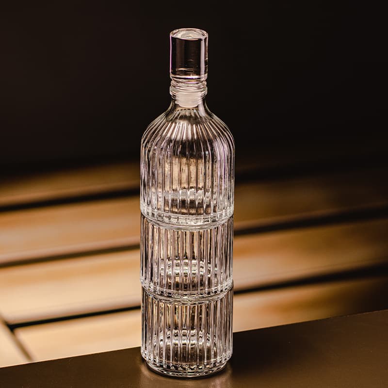 Xícara de chá para uísque, copo de vinho, conjunto de vinho, decantador de vinho de alta qualidade, caixa de presente de vidro, estilo europeu, conjunto de 3 peças - imagem 2