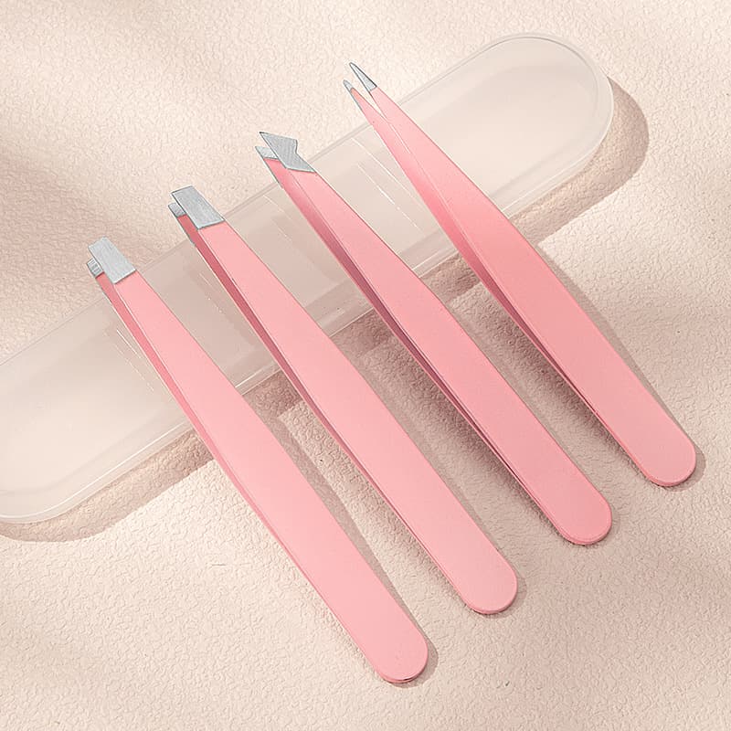 Pinças de aço inoxidável para sobrancelhas, adesivos para criar pálpebras duplas, conjunto, (Física) - imagem 4