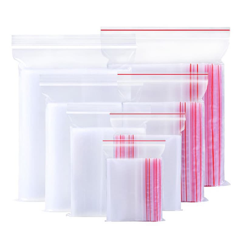 Saco ziplock pe spot, saco transparente com vedação de alimentos, saco grande para roupas, saco de detecção espessado, saco de frutas secas impresso - imagem 6