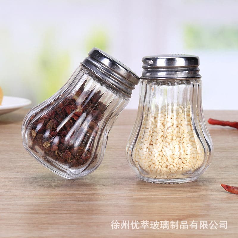 Amazon 10ml 15ml mini garrafa de vidro sprinkler 50ml garrafa de tempero com furos sprinkler frasco de pó garrafa de tempero de churrasco - imagem 3