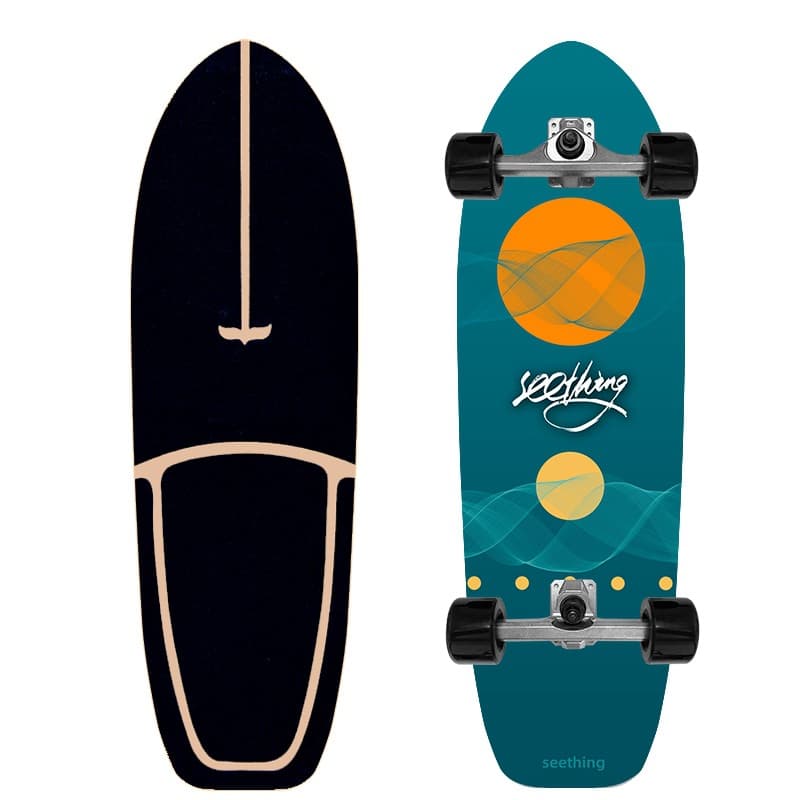 Skate de poliuretano, prática de esqui para iniciantes, 32 polegadas - imagem 4