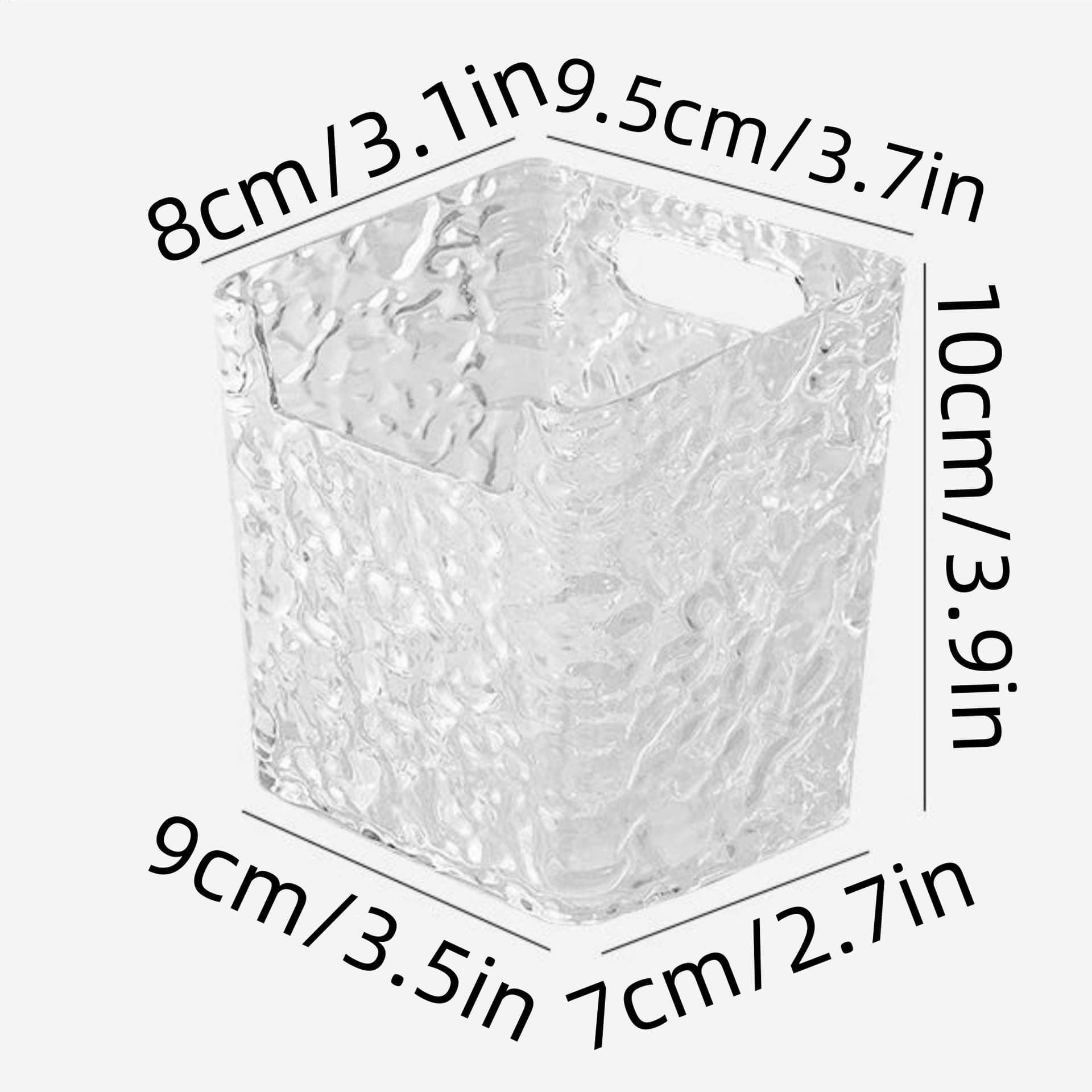 Caixa de armazenamento de cosméticos de luxo leve padrão glaciar caixa de armazenamento banheiro dormitório doméstico traceless fixado na parede rack de armazenamento de detritos - imagem 5