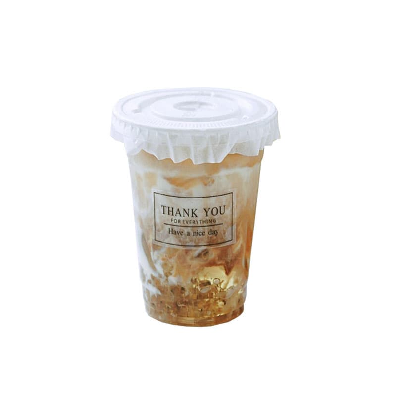Pacote transparente de café descartável, xícara de chá de plástico, feito sob medida - imagem 6