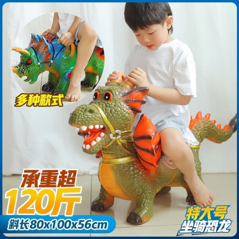 (Comércio internacional), dinossauro, brinquedo, modelo animal de borracha macia, molde triangular, Amazon, presente de aniversário, tiranossauro Rex - imagem 1