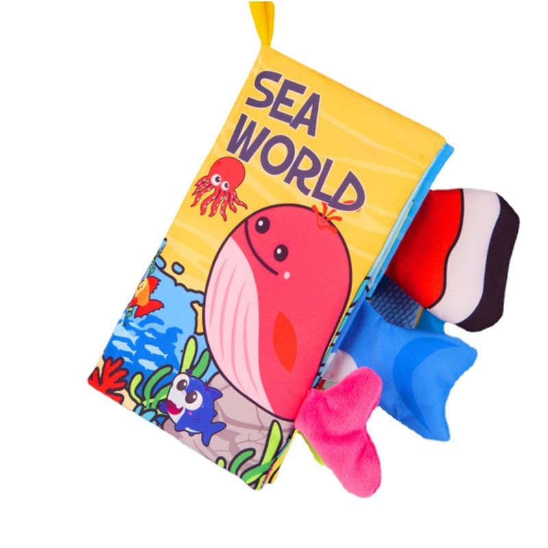 Livro de pano, livro pequeno destacável de um mês, livro que pode ser rasgado à mão, livro de educação infantil resistente a rasgos, livro alegre de pano para cauda de bebê, categoria bebê A - imagem 6