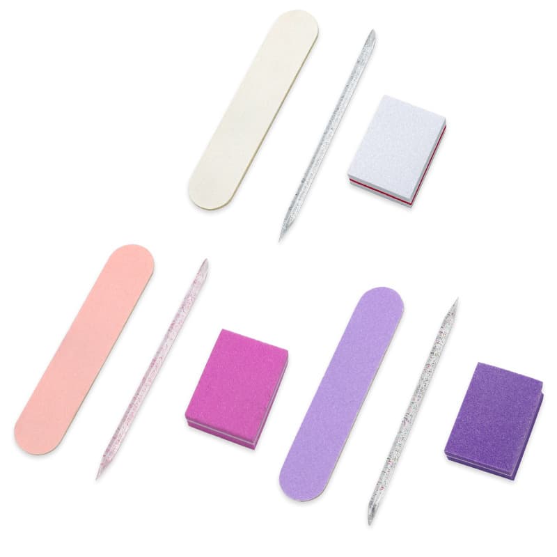 Adesivos de unhas para alisamento de cabelo, conjunto de materiais, conjunto de ferramentas de manicure para manicure, (Física) - imagem 6