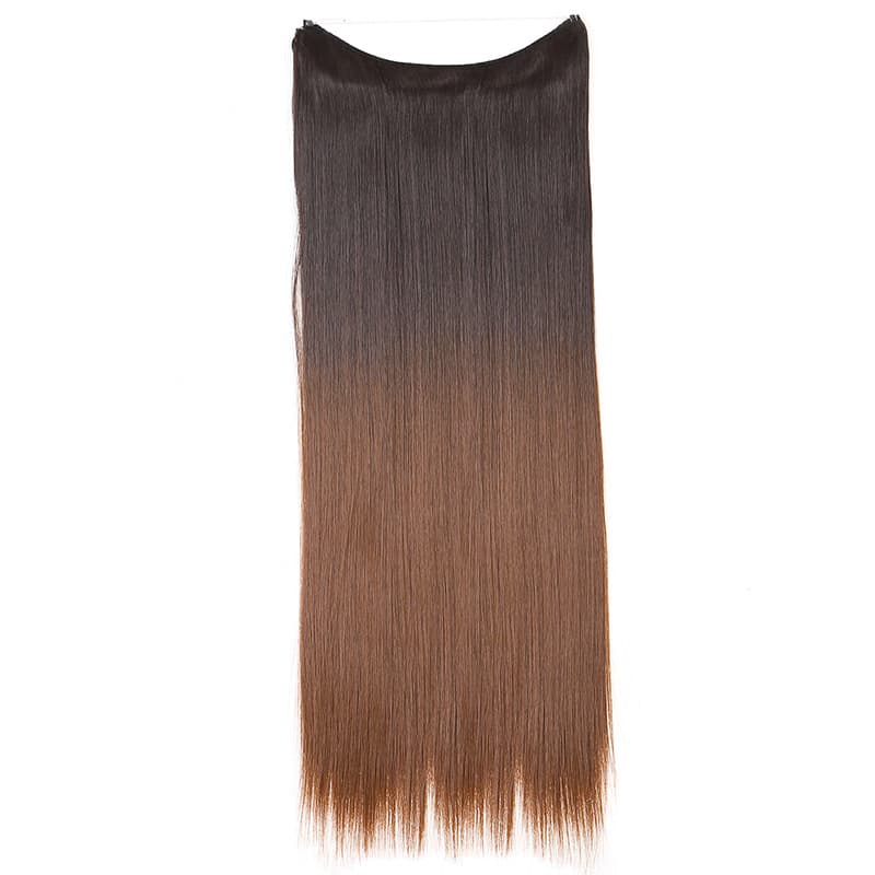Peruca, linha de pesca multicolorida invisível, extensão de cabelo, cabelos lisos, estilo europeu, gradiente - imagem 58