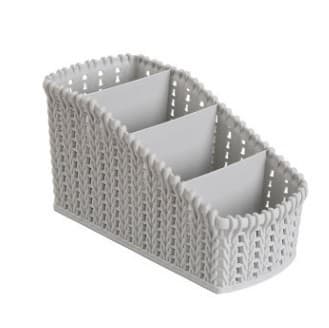 Cesta de armazenamento de mesa de cosméticos cesta de armazenamento de rattan caixa de armazenamento de plástico doméstico caixa de armazenamento diversos compartimento cesta de armazenamento - imagem 8