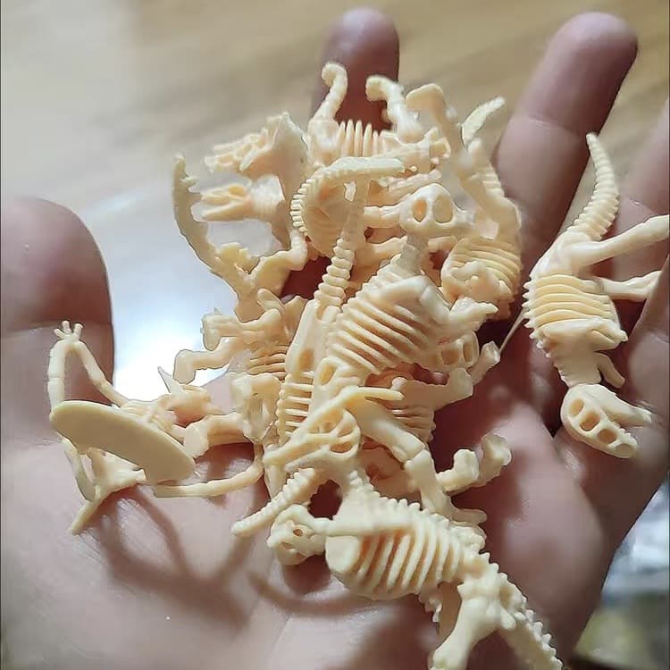 Dinossauro, esqueleto, minifigura arqueológica, brinquedo realista com acessórios, escavações arqueológicas - imagem 5