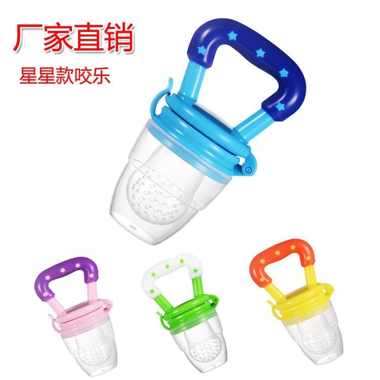 Saco de malha infantil de silicone em borracha para frutas e legumes, chupeta para alimentação complementar para mãe e bebê, talheres - imagem 1