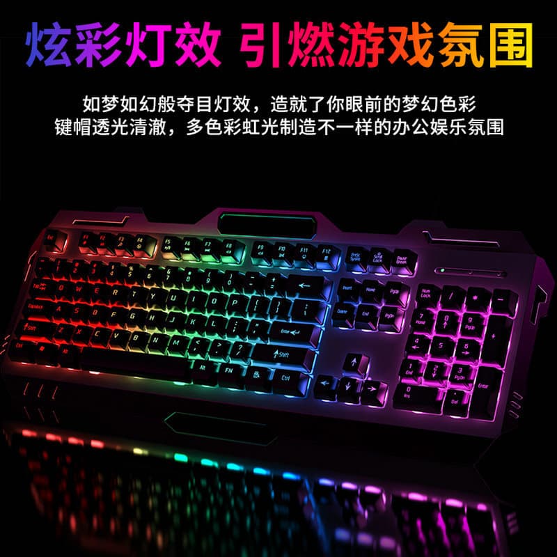 Teclado mecânico, mouse, fones de ouvido, conjunto, laptop para jogos - imagem 5