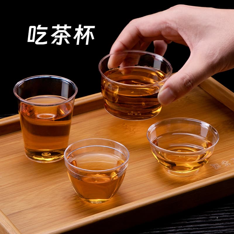 喇叭花 Copo de aviação copo descartável de plástico duro degustação copo pequeno copo de chá kung fu copo de degustação - imagem 3