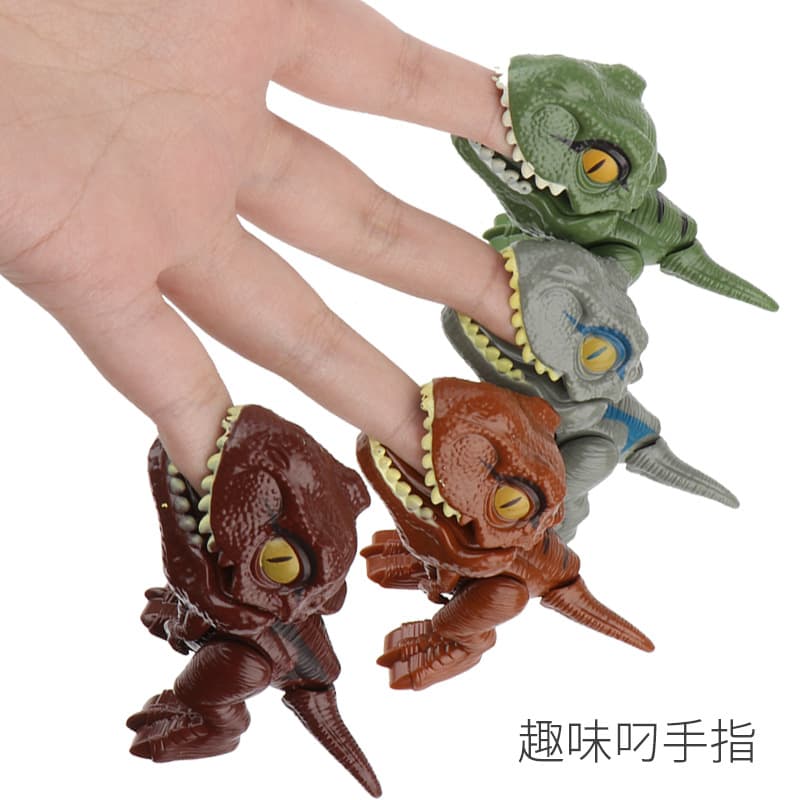 (Comércio internacional), dinossauro móvel, minifigura realista, brinquedo, nova coleção, morde o dedo, tiranossauro Rex - imagem 3