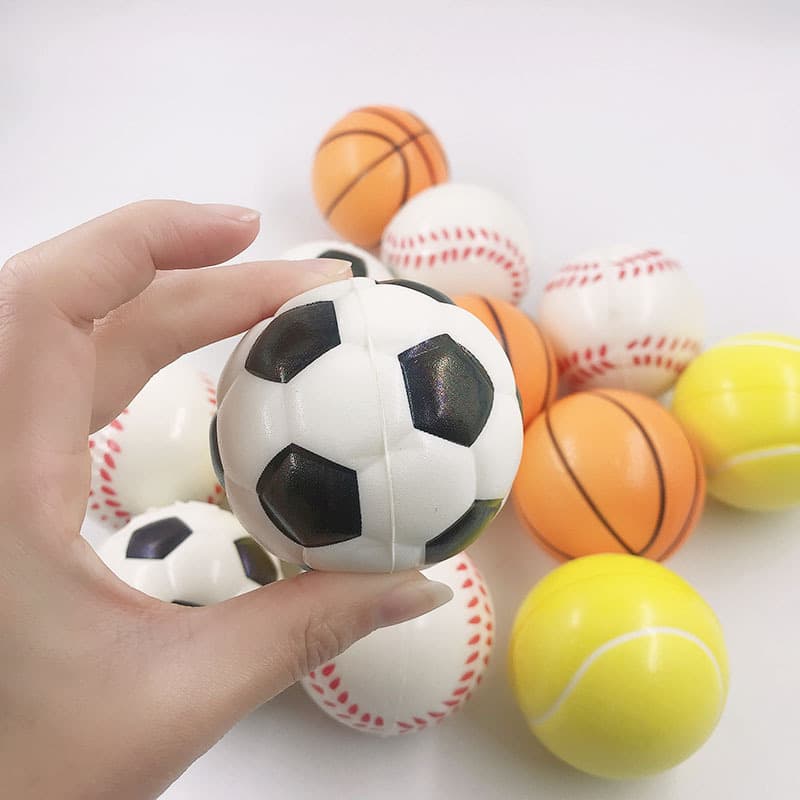 Esponja elástica futebol basquete tênis beisebol bola de isopor, anti-stress - imagem 4