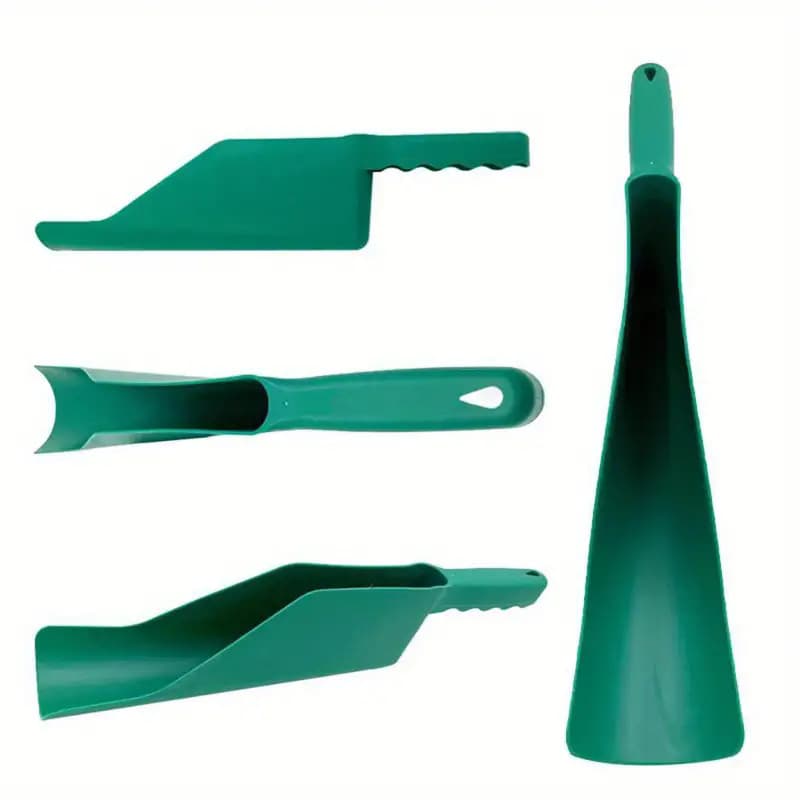 Pá para ferramentas de jardinagem, colher de plástico para limpeza de folhas de jardim, grande capacidade, pá para calha de telhado, suprimentos de jardinagem - imagem 4
