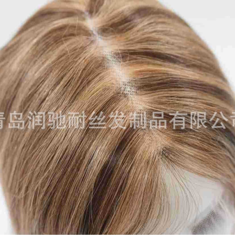 Peruca respirável, mechas de cabelo longas e confortáveis feitas de cabelo real, (Física) - imagem 4