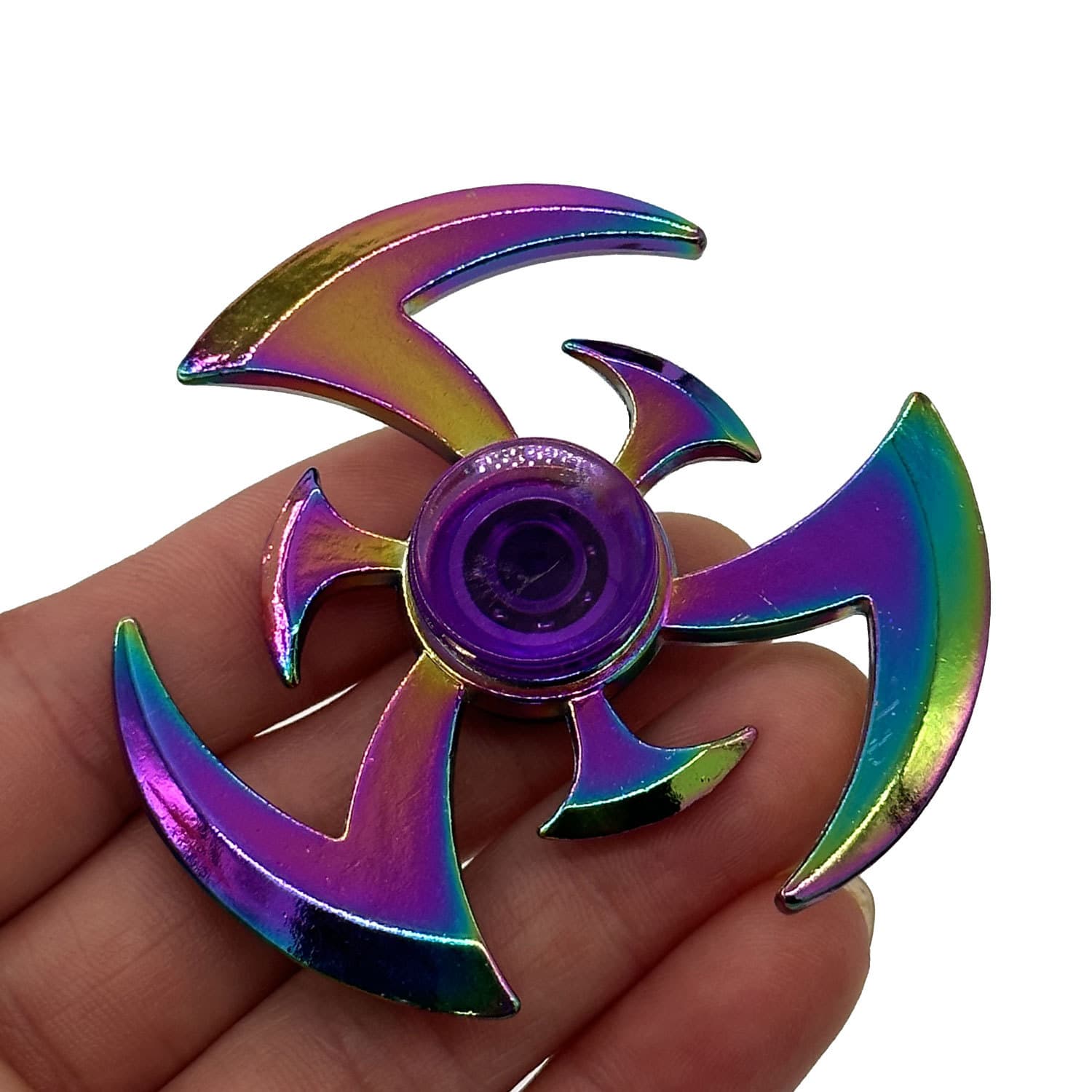 Pião de metal para dedo, brinquedo, gradiente, anti-stress - imagem 6