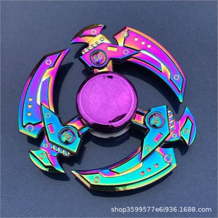 Pião de metal para dedo para meninos para estudantes, brinquedo giratório, anti-stress - imagem 4