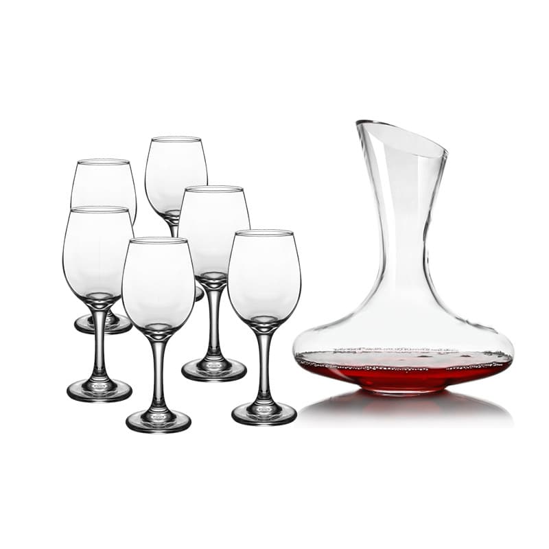 Copo de vinho de marca, conjunto de copos de vidro, decantador de vinho, estilo europeu, espessura aumentada, 7 peças - imagem 6