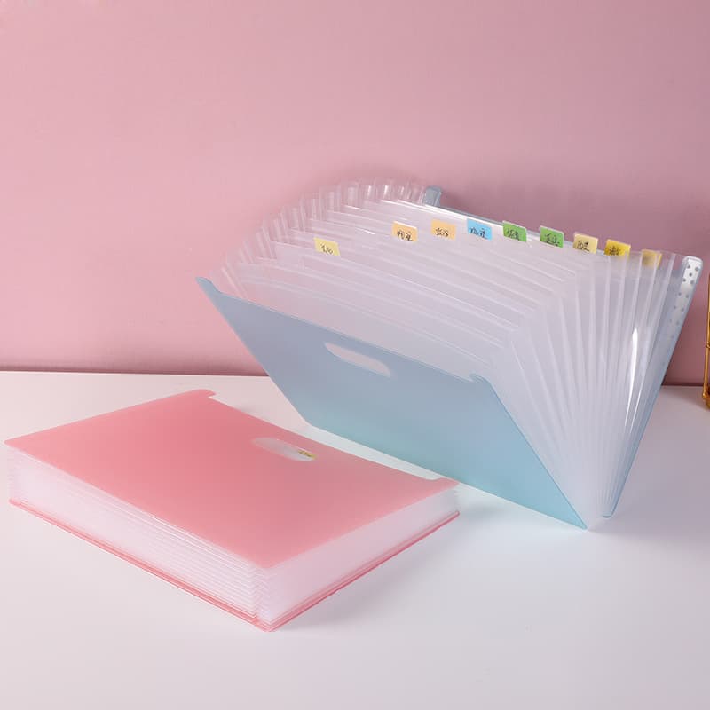Pasta multicamadas, órgão espaçoso, saco plástico de armazenamento, papelaria para pastas, 13 células - imagem 4