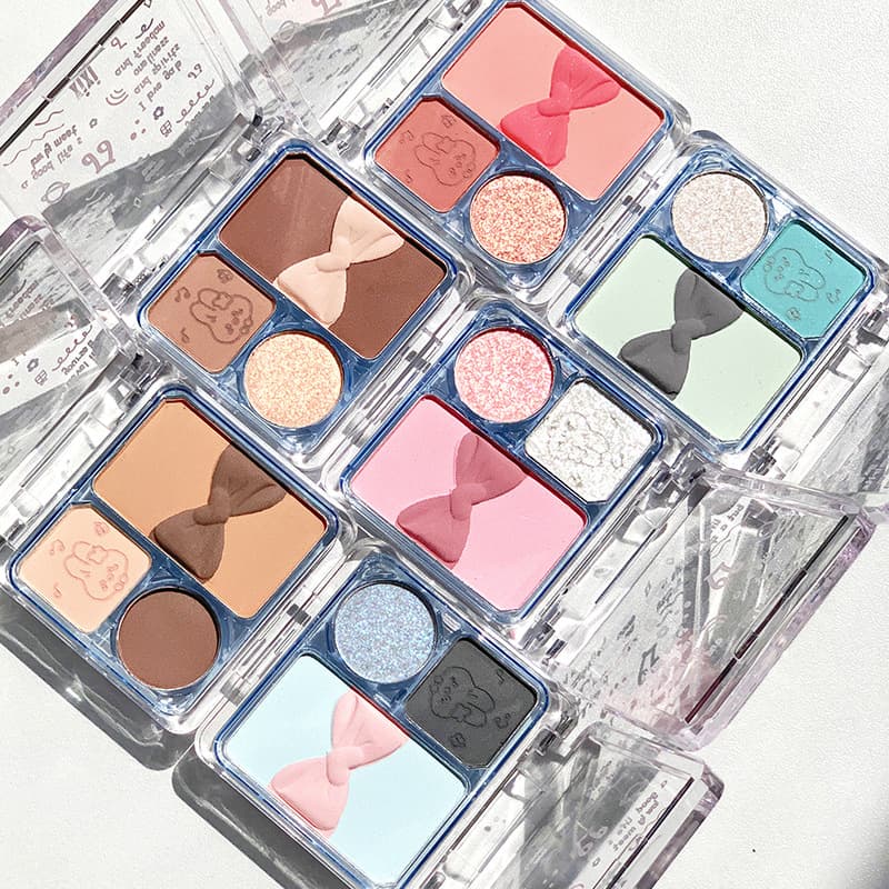 Primer de maquiagem, paleta de sombras foscas, quatro cores, para iniciantes, para todos os dias, tons terrosos - imagem 1