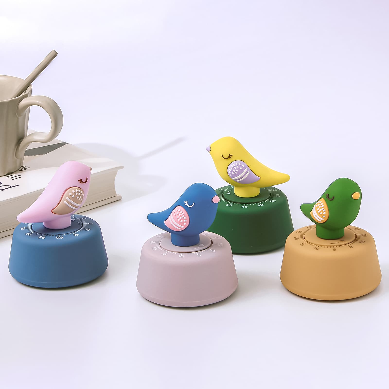 Chirp bird temporizador de contagem regressiva, estudante, gerente de tempo de aprendizagem, temporizador de cozinha, presente escolar - imagem 4