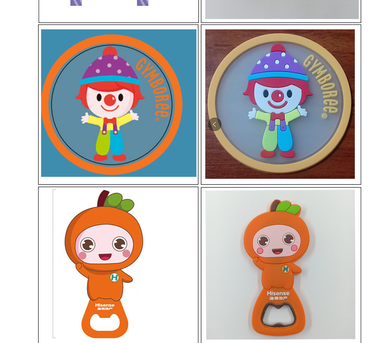 Personalização de produto de borracha de silicone macia de PVC