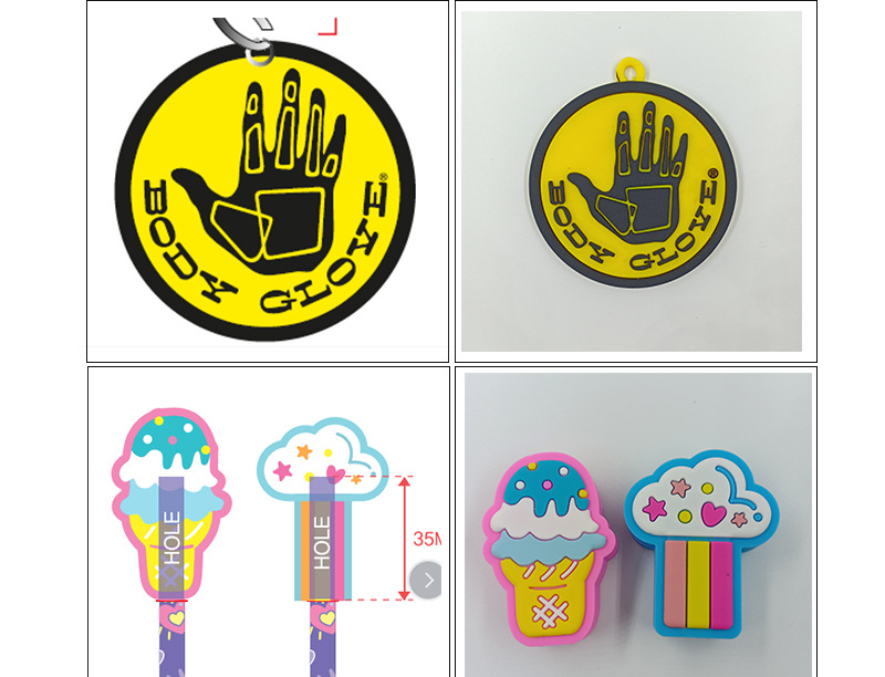 Personalização de produto de borracha de silicone macia de PVC